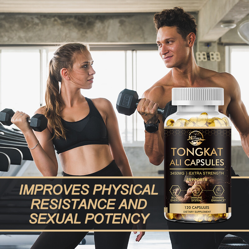 3450mg TongkatAli Extract 200:1 120 CapsulesStrong Natural Testosterone Booster