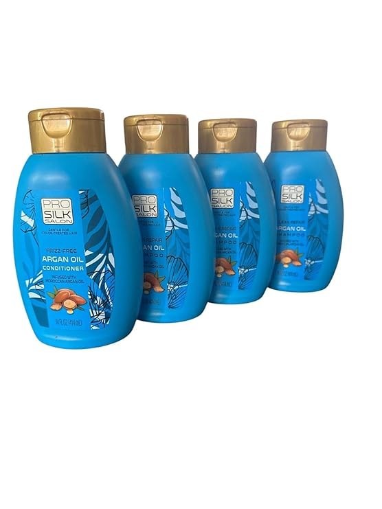 Pro Silk Salon Argan Oil Conditioner Shampoo 4 pak) (ARGAN OIL)