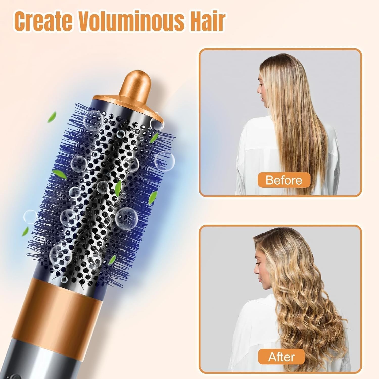 Dyson Airwrap Round Volumizing Brush Attachment, Nickel/Copper
