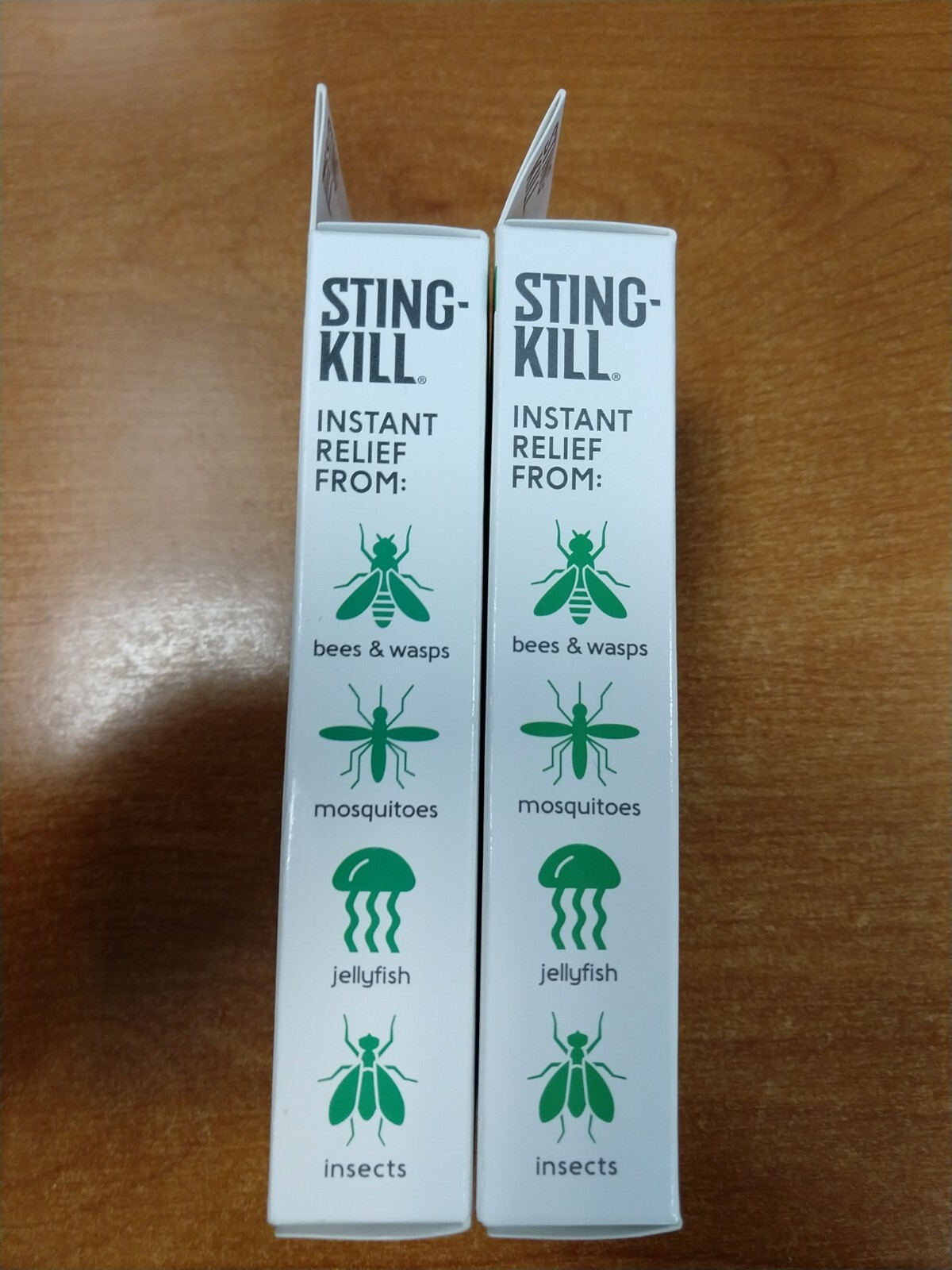 2 Boxes: Sting Kill Max Strength Insect Bite Pain Swabs Exp. 4/25 (0503) R3P4