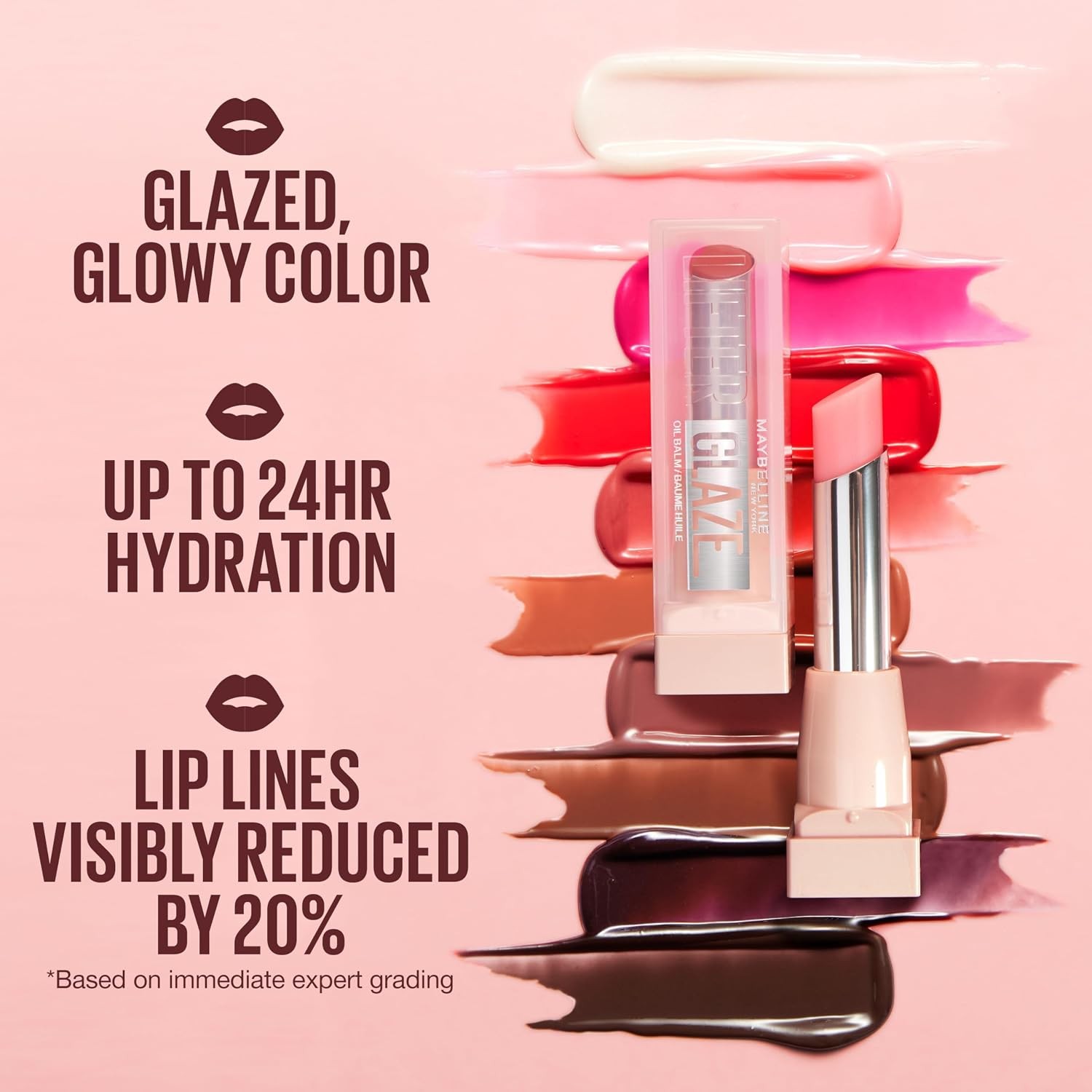 Maybelline Lifter Glaze Oil Balm Cherry Swirl Sheer Red Lip Balm