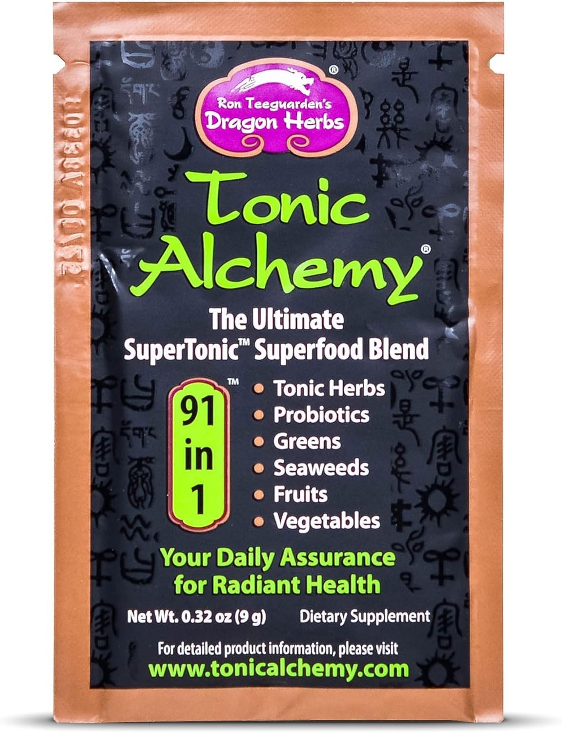 Delicious Peach-Flavored Superfood Greens Powder – 91 All-Natural Ingredients