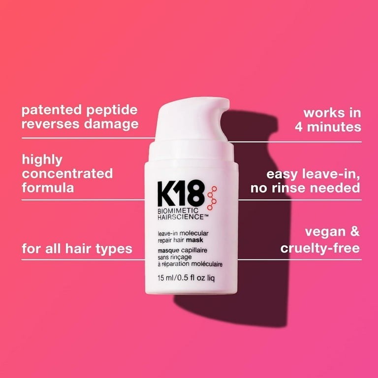 K18 Biomimetic Hairscience Leave-in Molecular Repair Hair Mask- 150ml/5oz Sealed