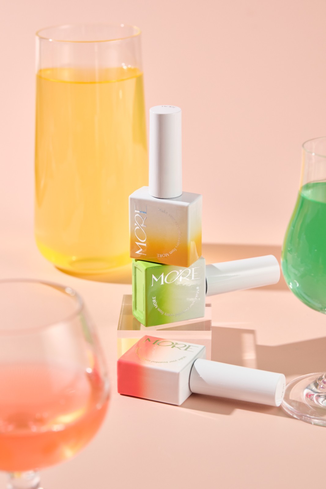 More Gel Glasting Syrup Gel Polish 10 Colors Soak Off Nail Gel K-Beauty
