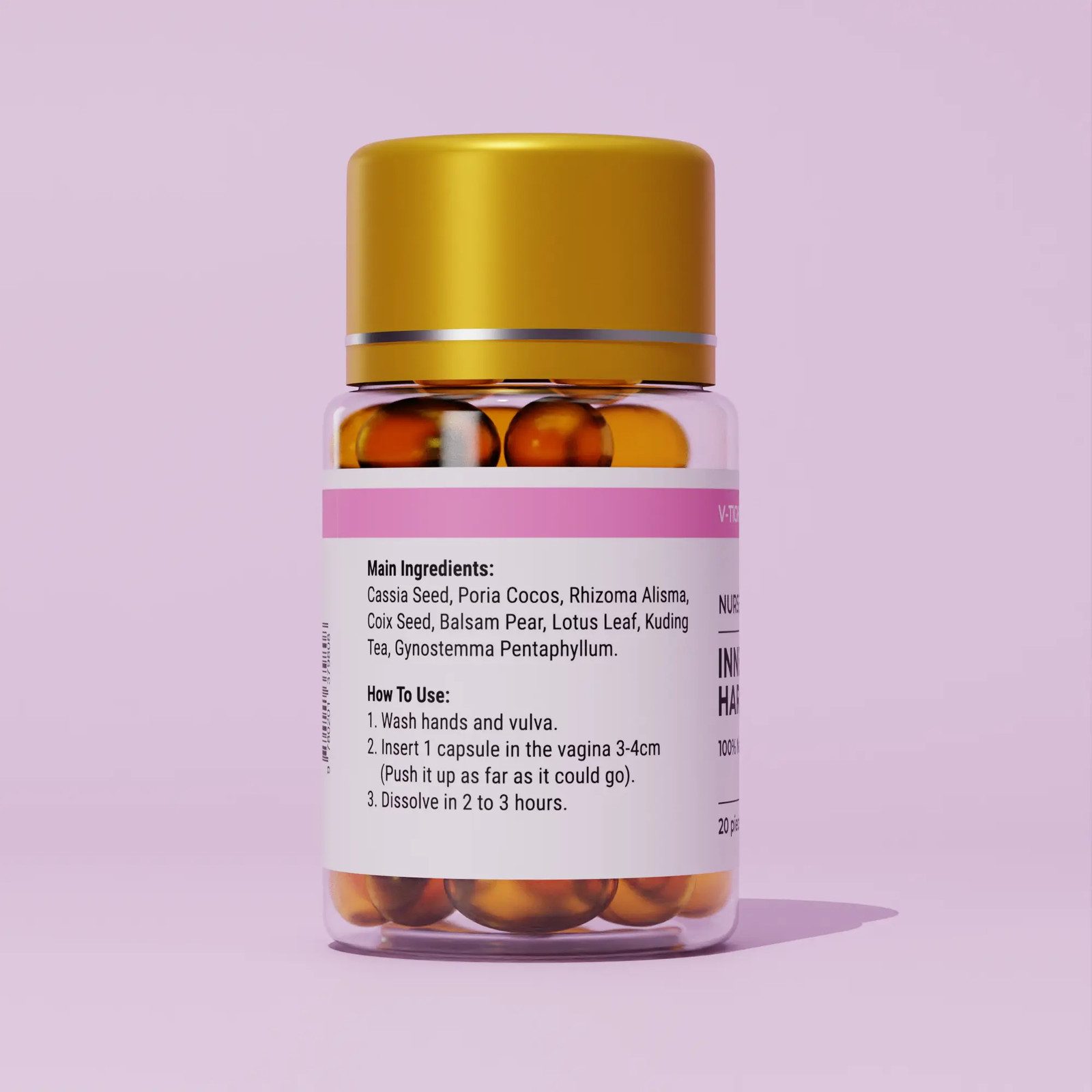 Nurse Yoni Inner Harmony – Feminine Moisture & Balance Herbal Capsules