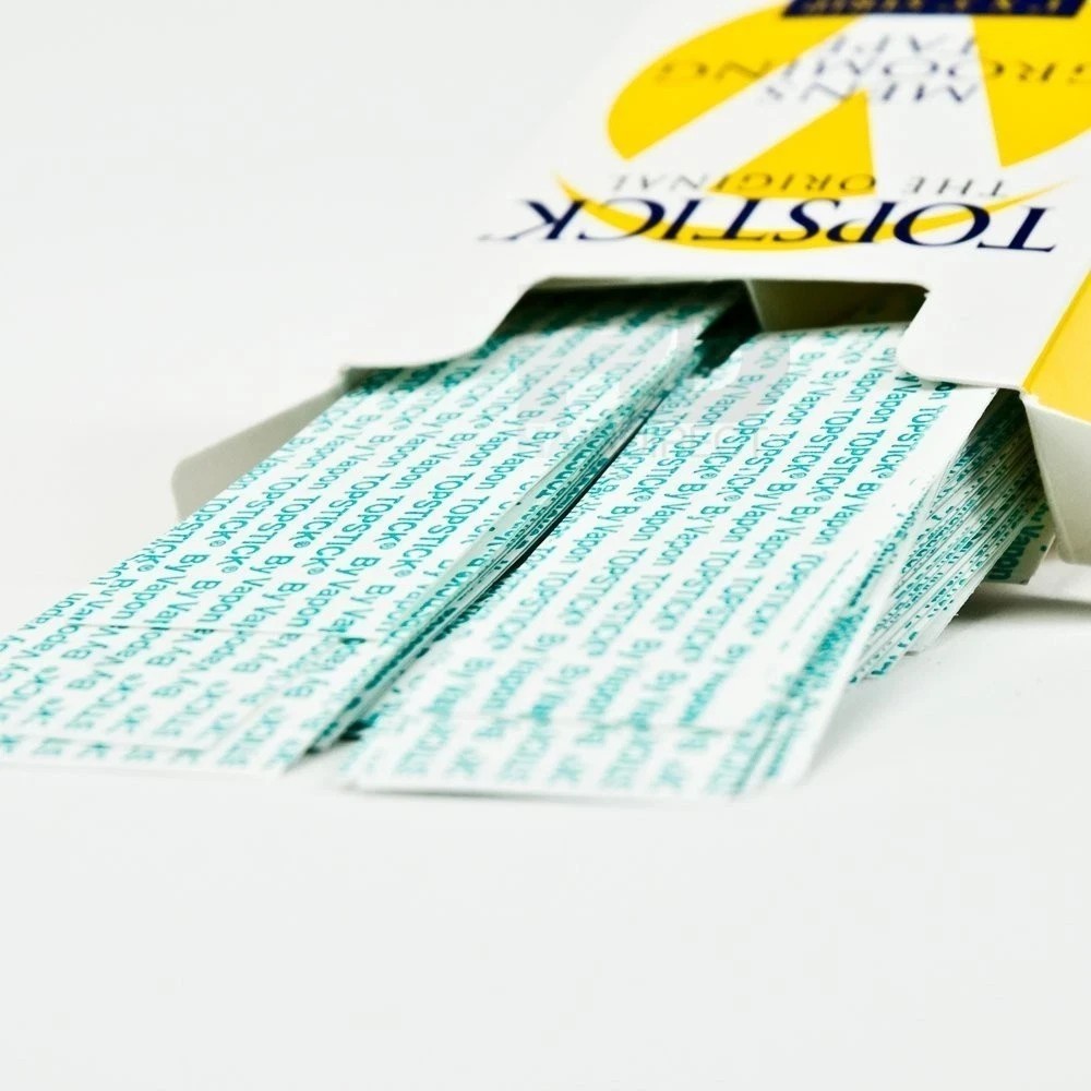 1 x 3 Topstick Double-Sided Tape, 50 Strips/Box, Hypo-Allergenic, Clear (2 Boxes
