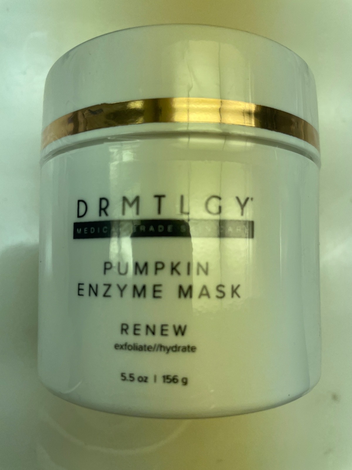 DRMTLGY Pumpkin Enzyme Mask RENEW 5.5 oz Exfoliate & Hydrate Factory Sealed