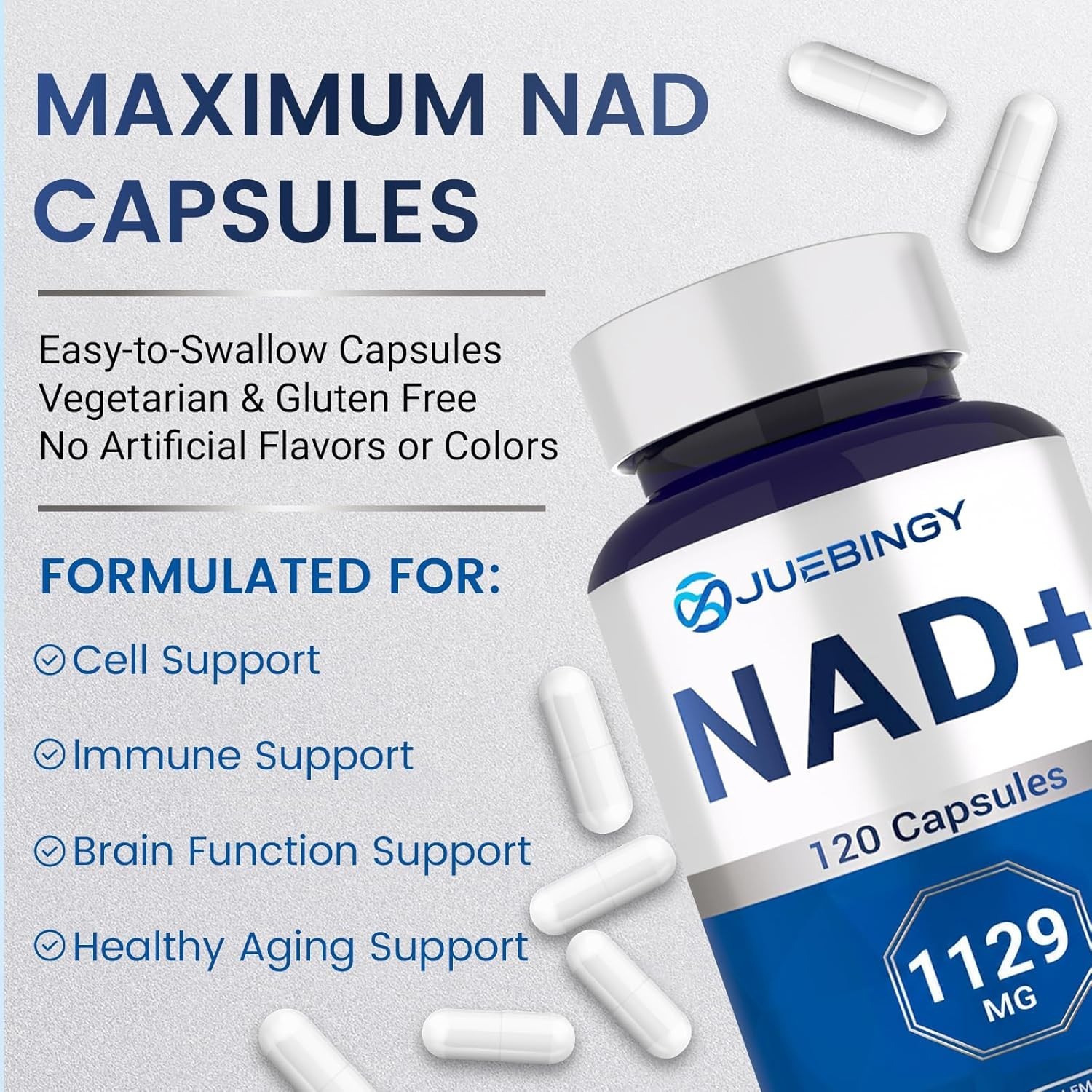 Boostiva NAD+ Supplements for Men with NAD Energy Boost 60capsules