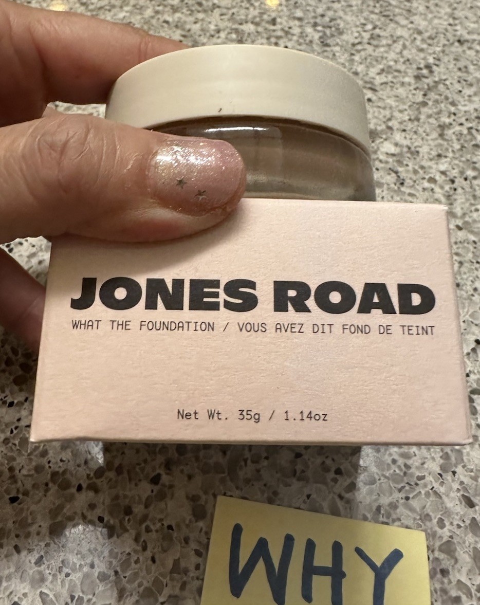 Jones Road Bobbi Brown What The Foundation BEIGE 1.14oz/35g FULL SZ NEW BOX $46
