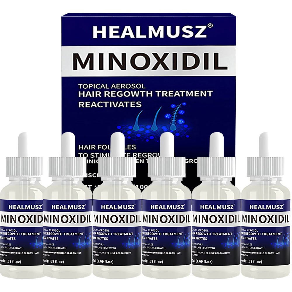 Minoxidil 5% Hair Regrowth Solution Extra Strength For Men 6 Month Supply 6*50ml