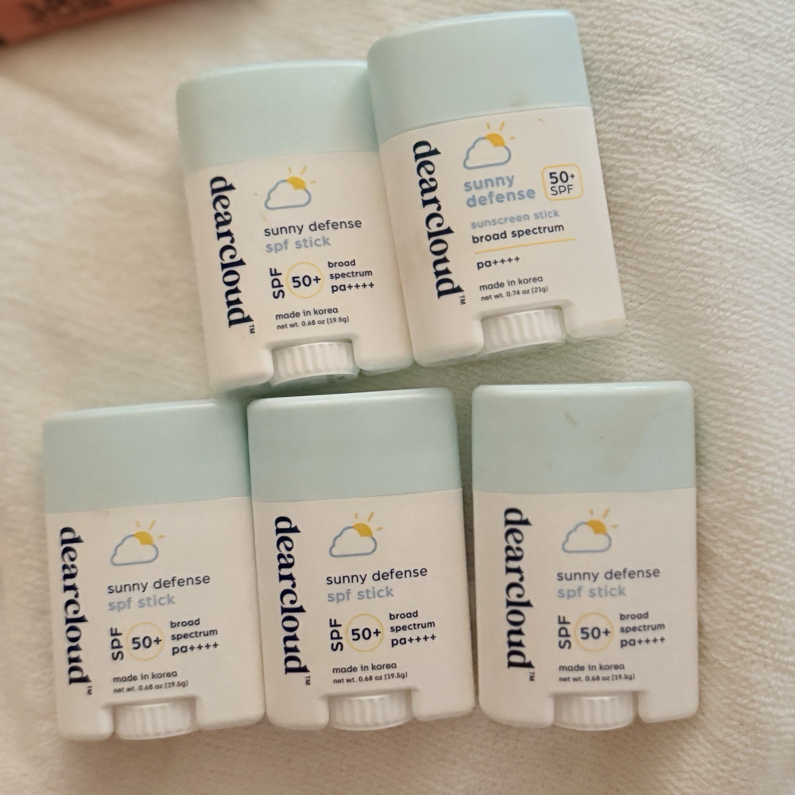 dearcloud Sunny Defense SPF 50+ PA++++ Broad Spectrum Sunscreen Stick 0.68 oz