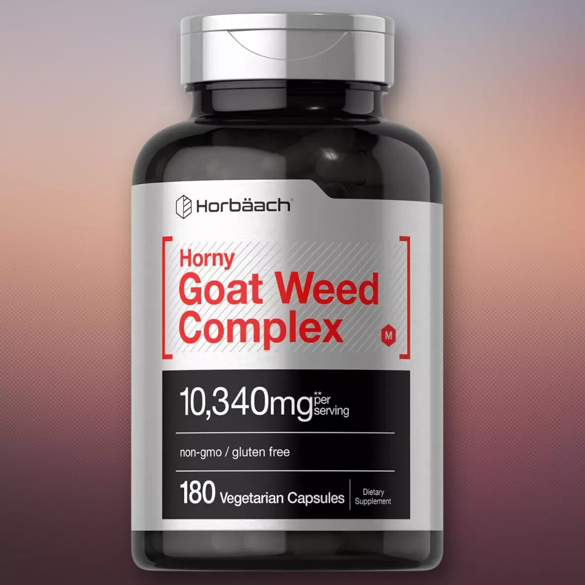 Horny Goat Weed Complex | 10,340 mg | 180 Capsules | Vegetarian | by Horbaach