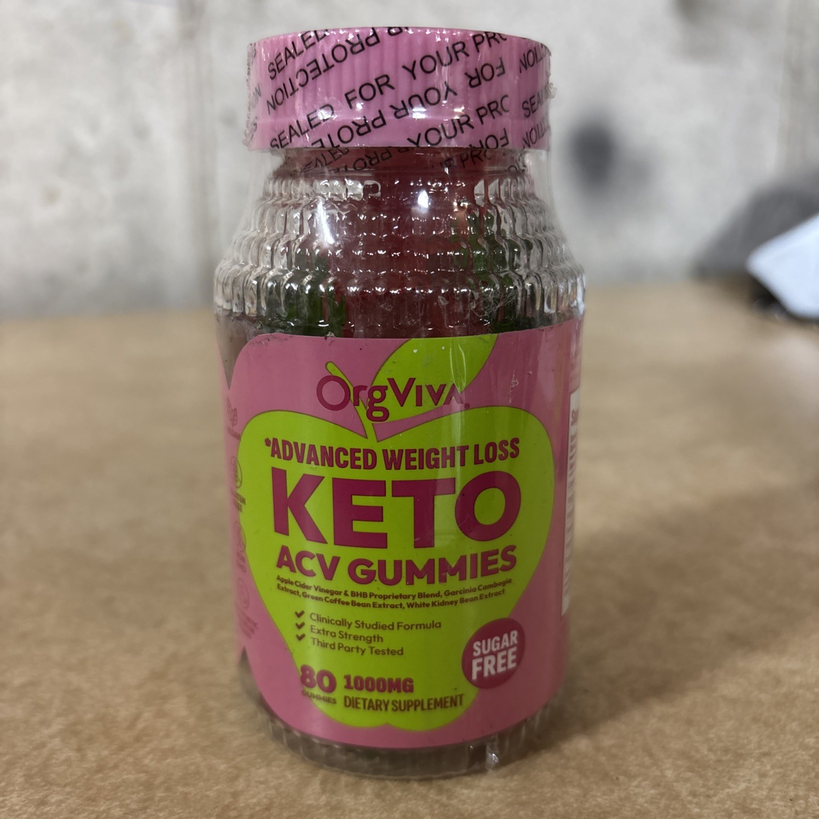 Origviva- Keto + ACV Gummies – Weight loss – Energy – 1000mg |EXP 11/26|