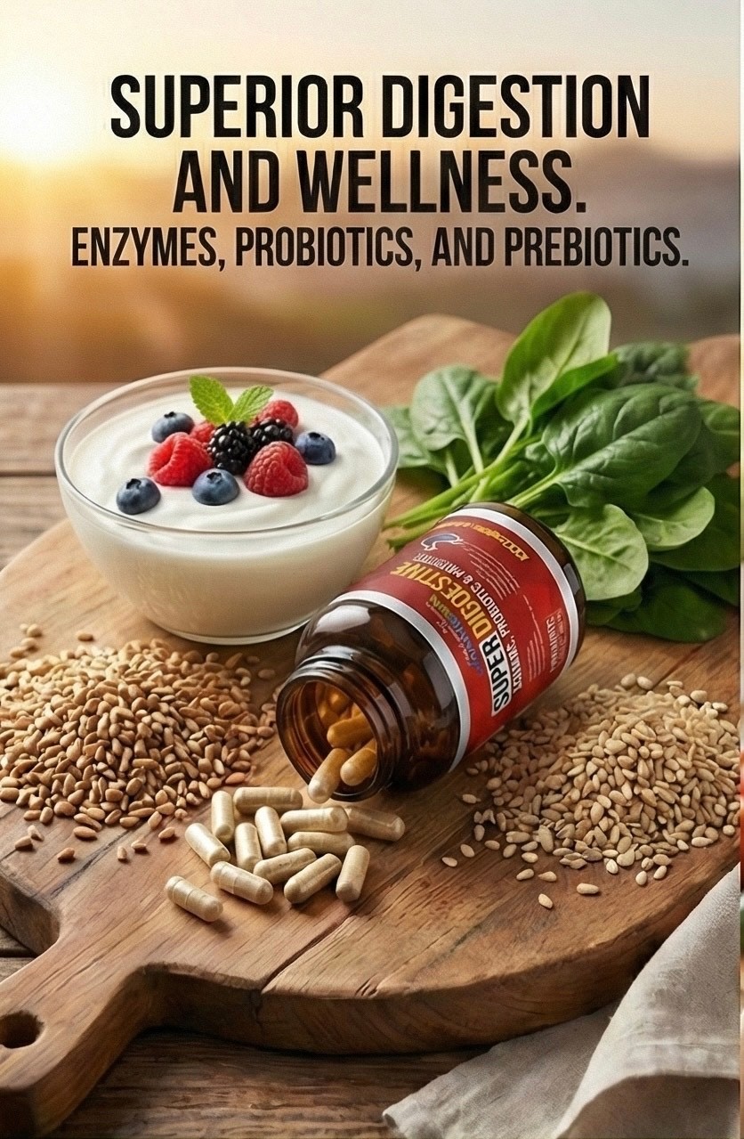 Super Digestive Brook Enhanced-Biotics Probiotic and Prebiotic 100 capsules