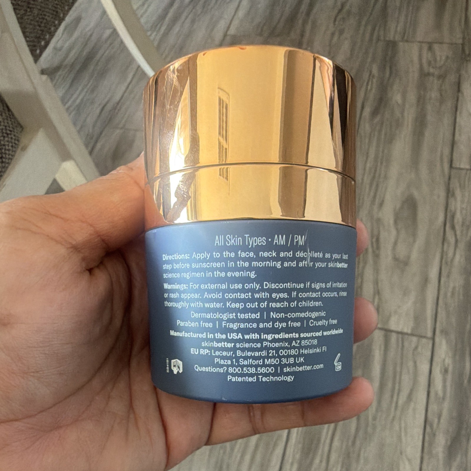 SkinBetter Science Trio Luxe Moisturizer Face/Neck/Decollete 1.7 fl oz / 50 ml