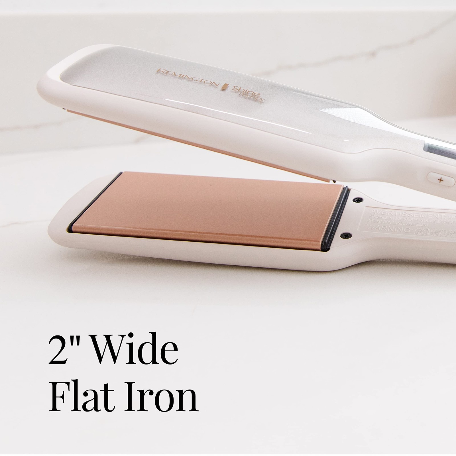 Remington Shine Therapy 2 Inch Hair Straightener, Flat Iron Infused with Argan O