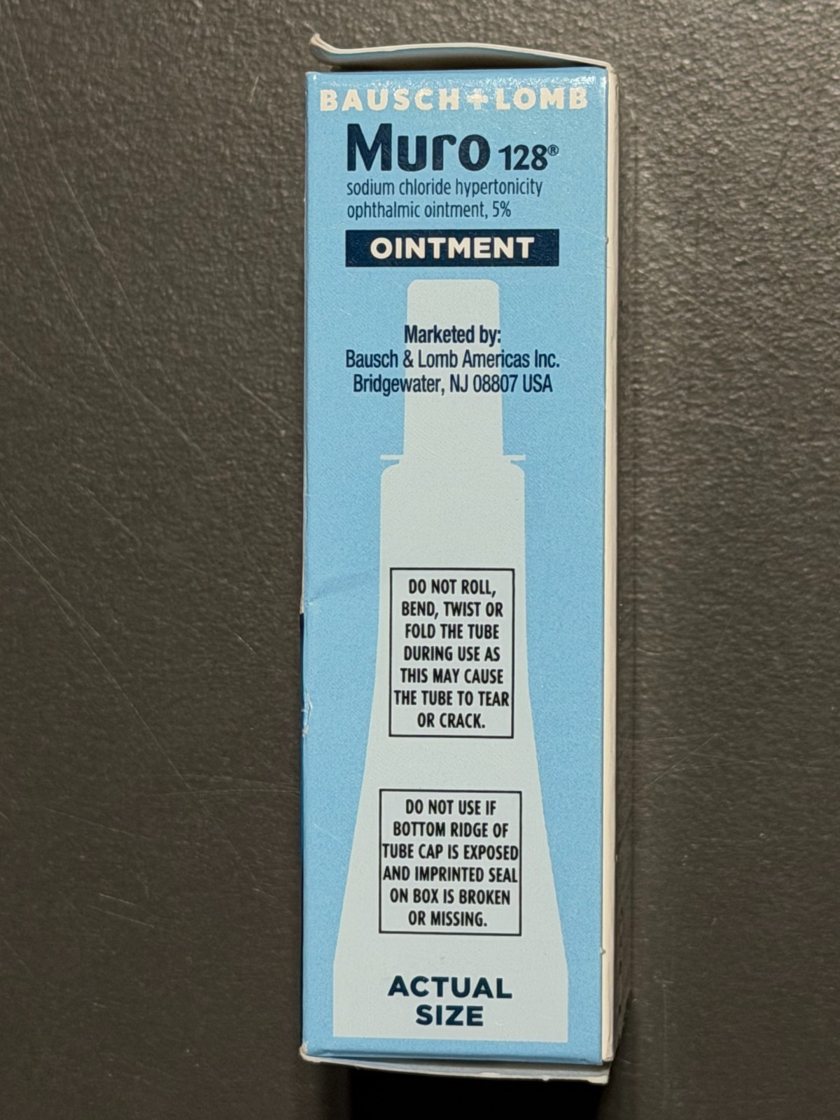 Two Boxes Bausch & Lomb MURO 128 Ointment 5 1/8 Oz Expiration Date Oct 2026