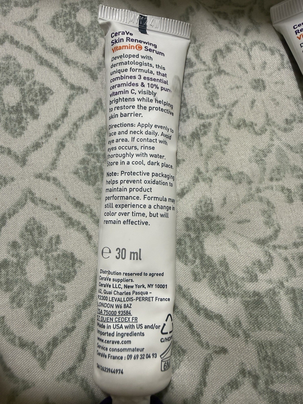 4-pack CeraVe Skin Renewing 10% Pure Vitamin C Brightening Serum Face/Neck 1 oz
