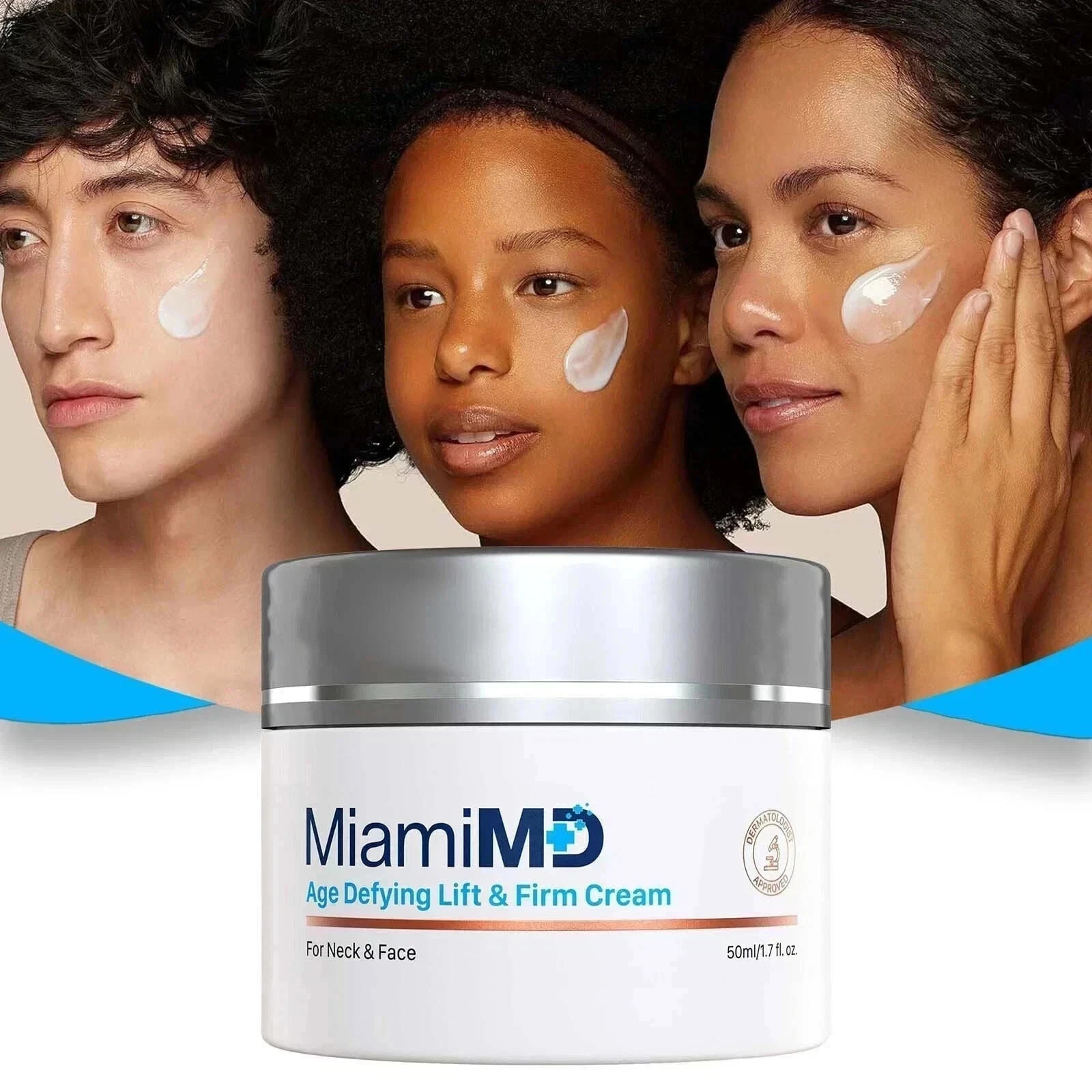 MiamiMD (Miami MD) Age Defying Lift & Firm Cream For Neck And Face – 50ml 1pack