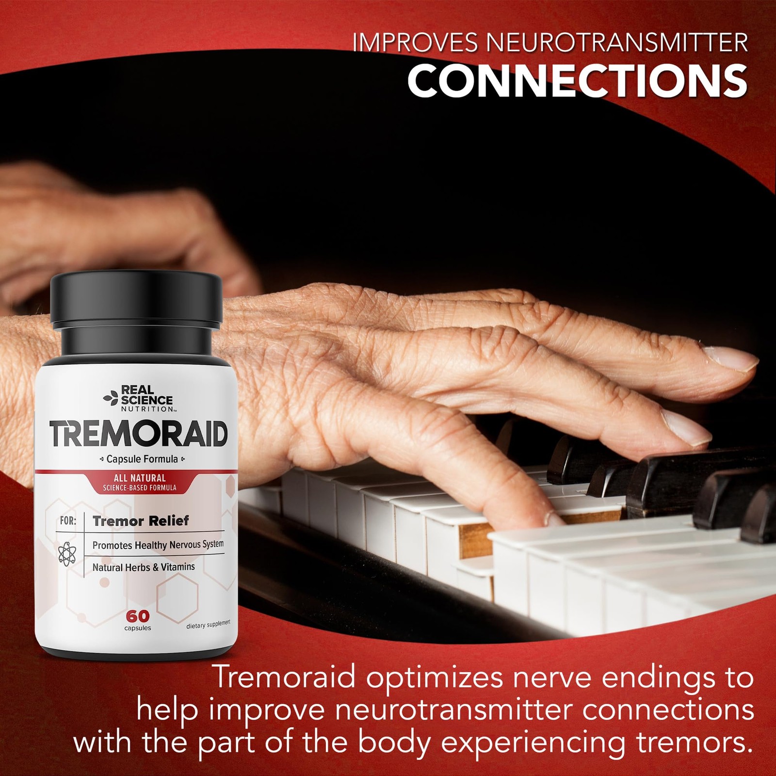 Tremoraid Essential Tremor Relief Supplements (60 Caps)* 60 Count (Pack of 3)