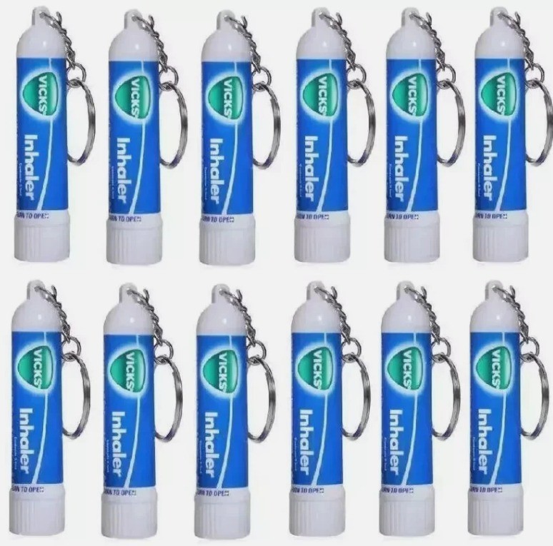 12x Vicks Inhaler for Nasal Congestion Cold Allergy Blocked Nose Fast Relief