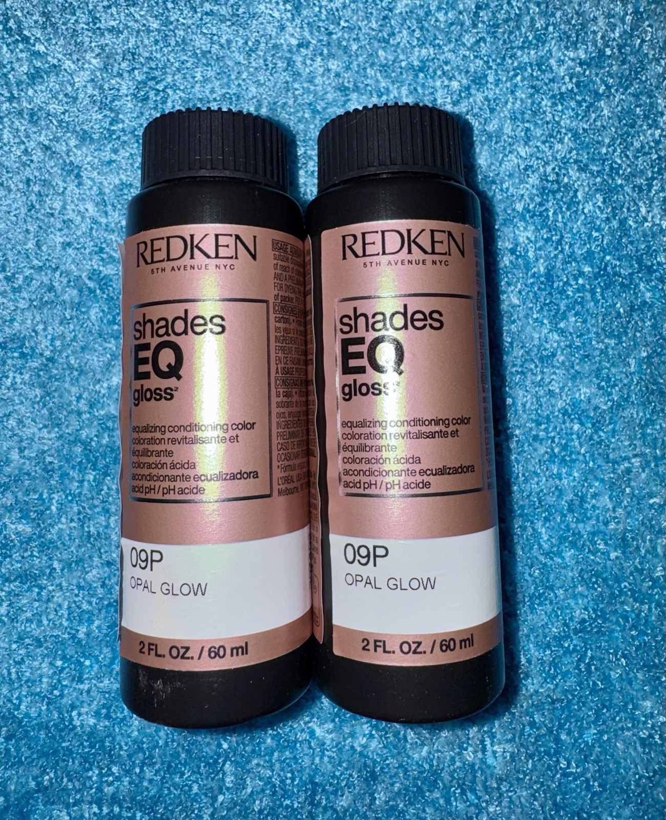 *** 2 PACK! 09P OPAL GLOW REDKEN SHADES EQ EQUALIZING CONDITIONING COLOR GLOSS