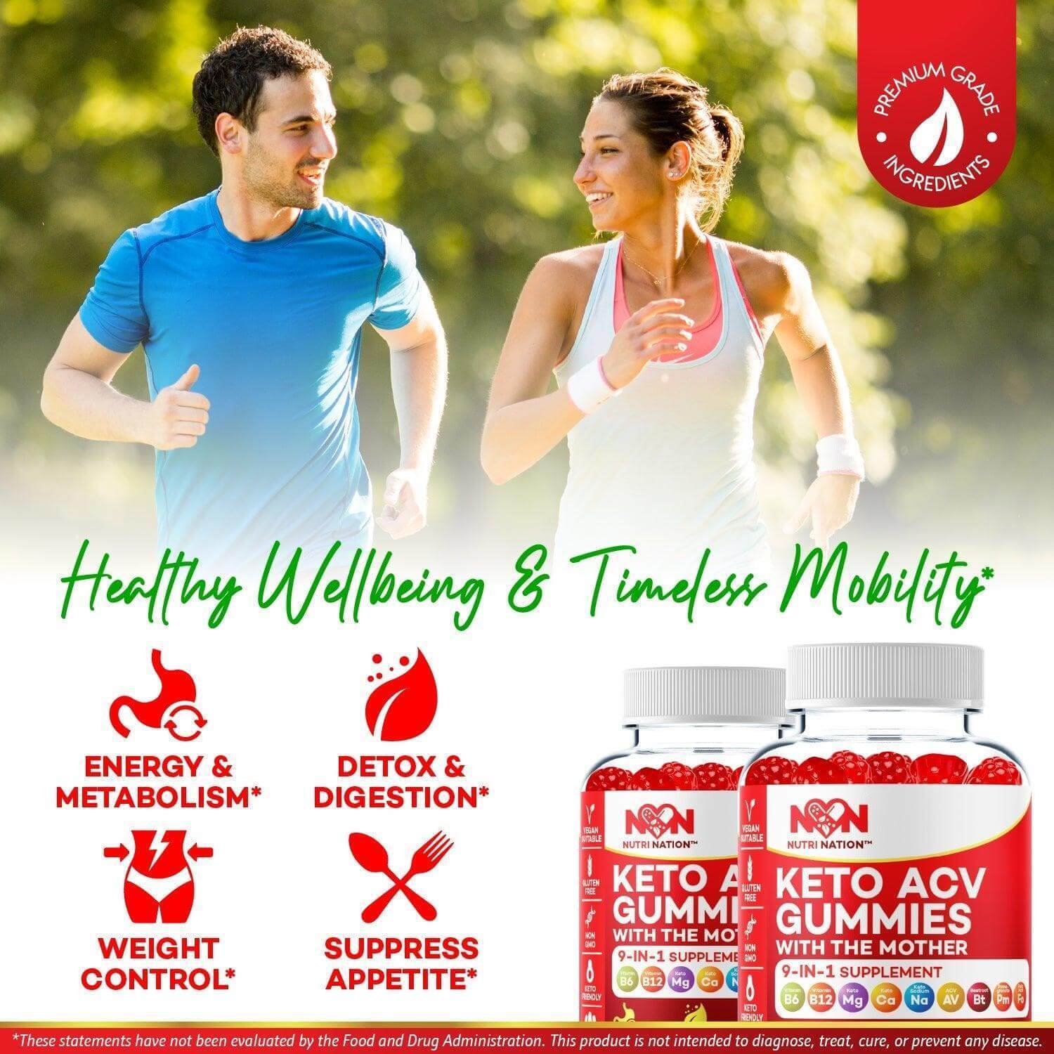 Nutri Nation Keto ACV Gummies 1000mg with BHB Salts as stated by Kelly Clarkson