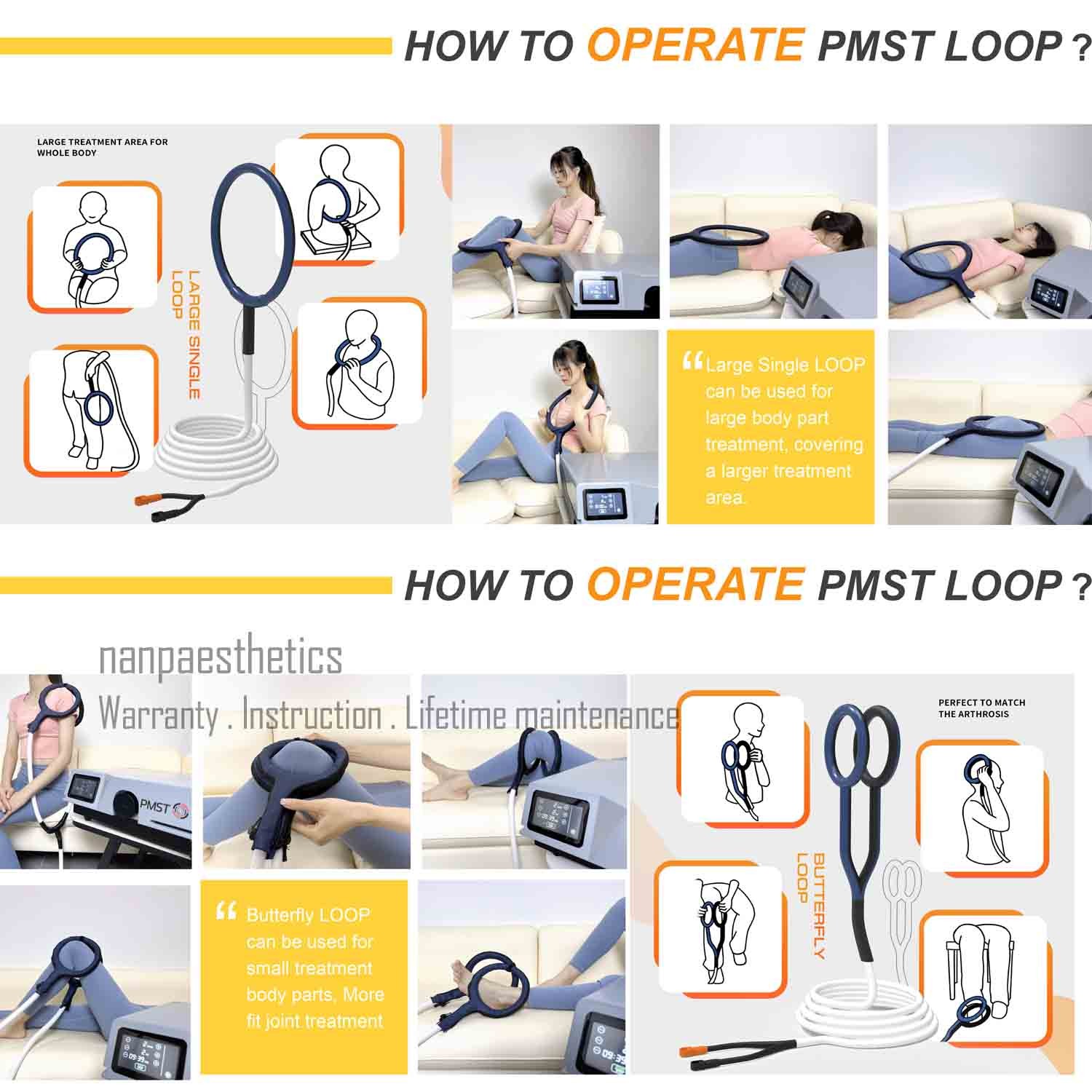 Professional Pmst Loop Pemf Magnetic Therapy System Pain Relief Physical Machine