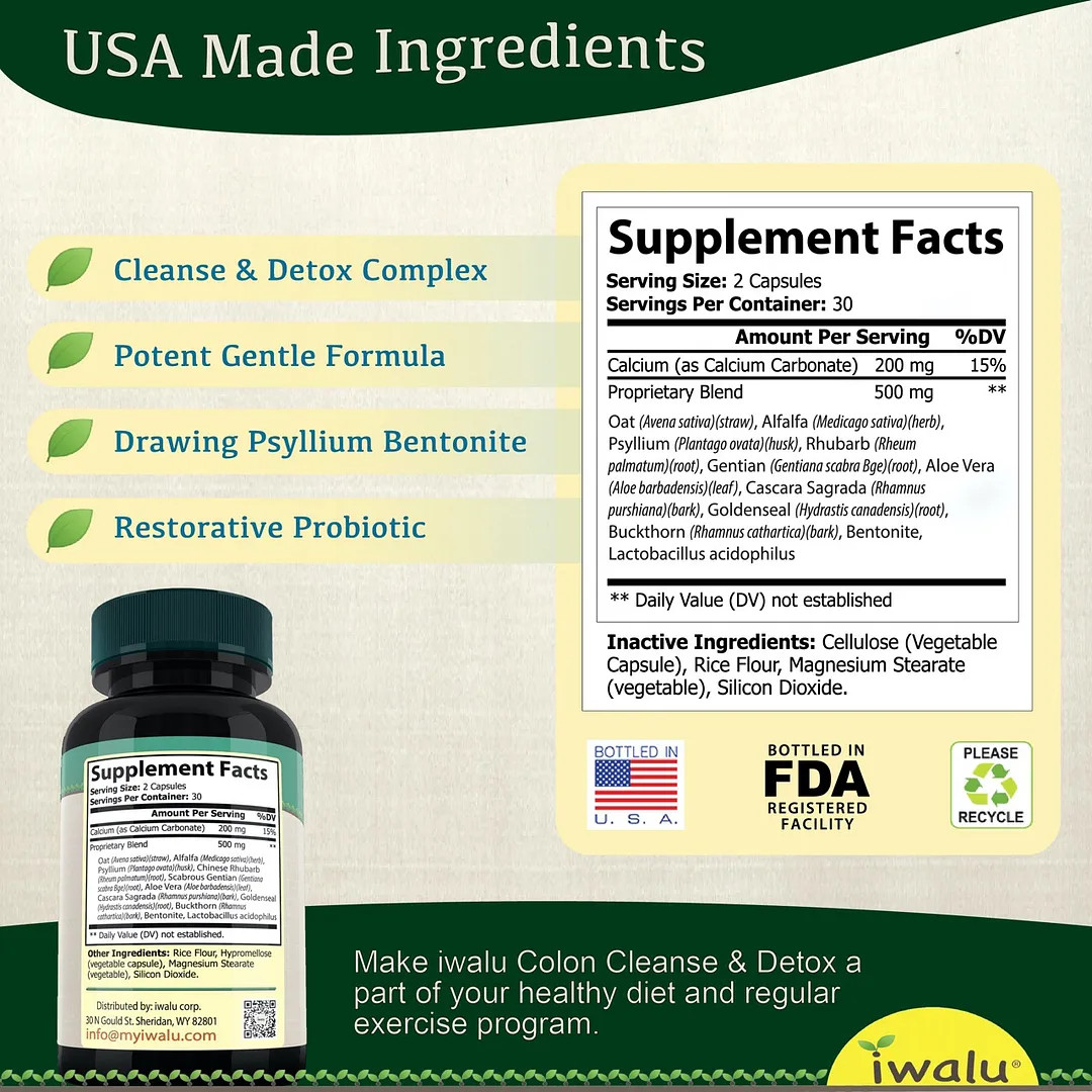 14 Day Cleanse | Best Supplement Capsule Pill Men Women FREE SHIP