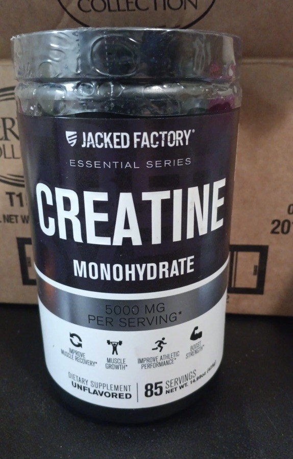 Jack factory creatine monohydrate 5000 mg per serving 85 servings 12/25