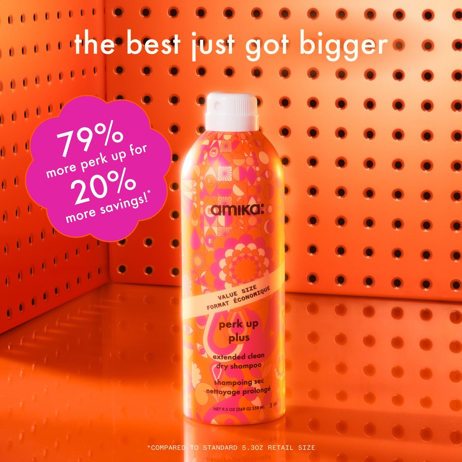 Amika Perk Up Plus – Extended Clean Dry Shampoo 5.3 oz 31070452