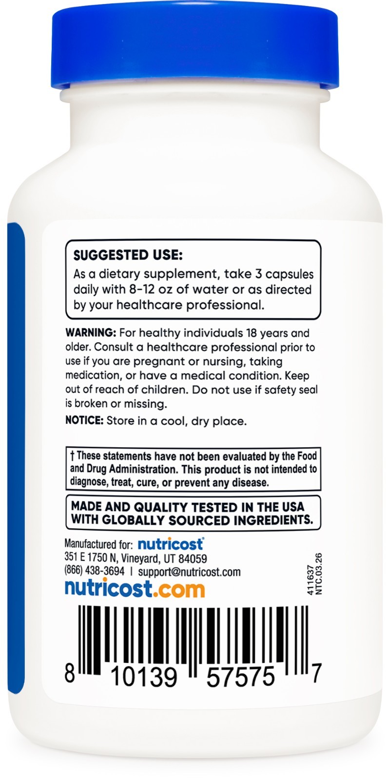 Nutricost Turmeric with BioPerine (2,300mg) 90 Capsules – 95% Curcuminoids