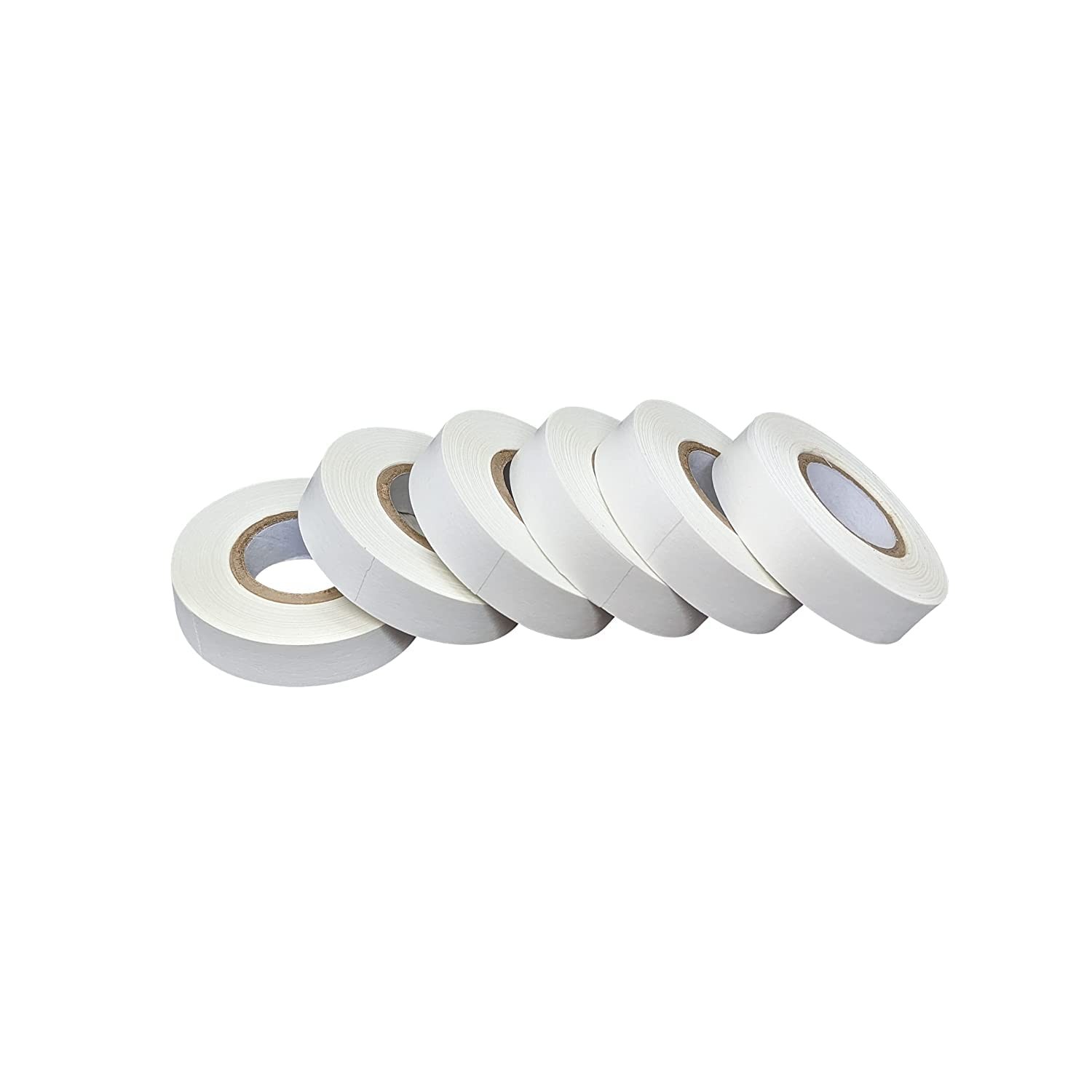 6-Rolls 1/2″ USA Made Lab Labeling Tape 500″ Length 1″ Core White Color