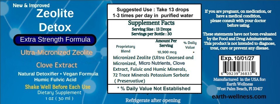 Zeolite Liquid METAL DETOX with PARASITE detox, Total Body DETOX exp 2025