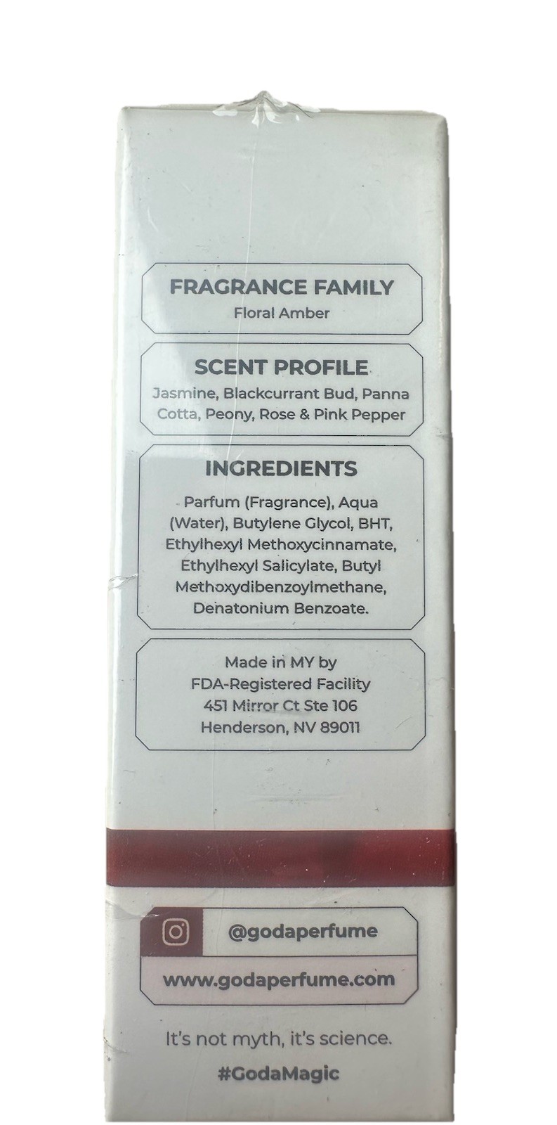 2 Goda For Her Pheromone Infused Perfume 0.5 fl oz 15ml Vegan Jasmine Peony Rose