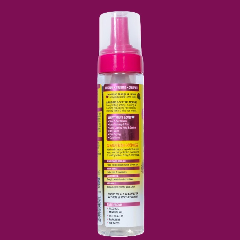 Brand New Jamaican Mango & Lime Braiding & Setting Mousse: Made in United States