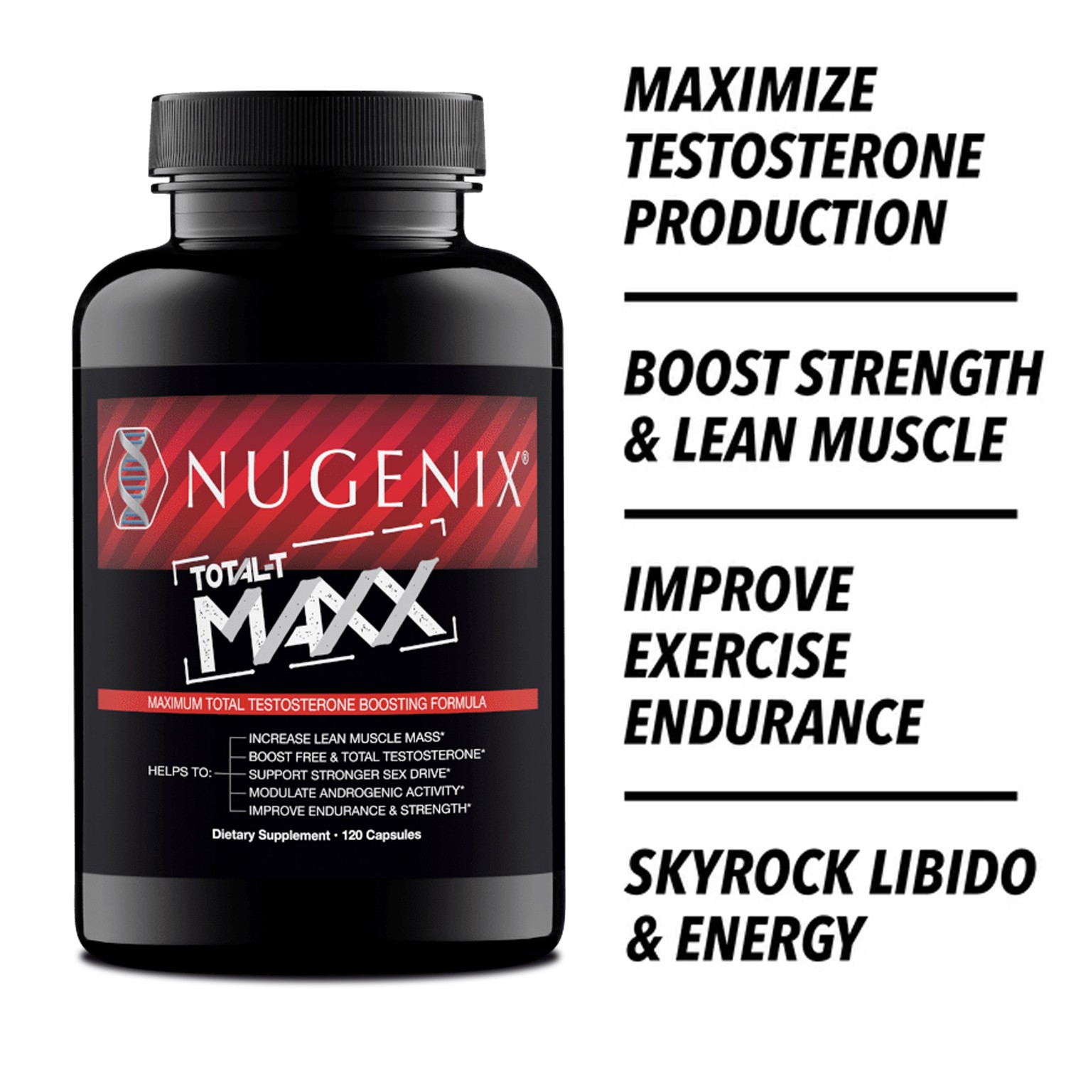 NUGENIX TOTAL-T MAXX – Zinc – Testosterone Booster, Energy, Stamina, Performance