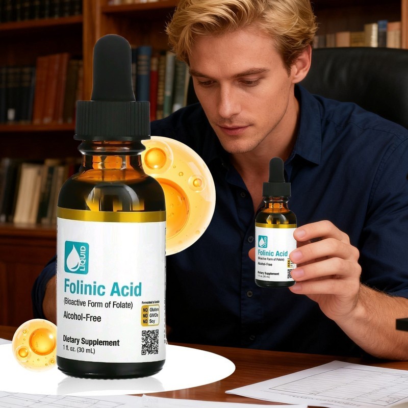 California Gold Nutrition Folinic Acid Supplement,1 fl ounce (30 ml) Liquid F…