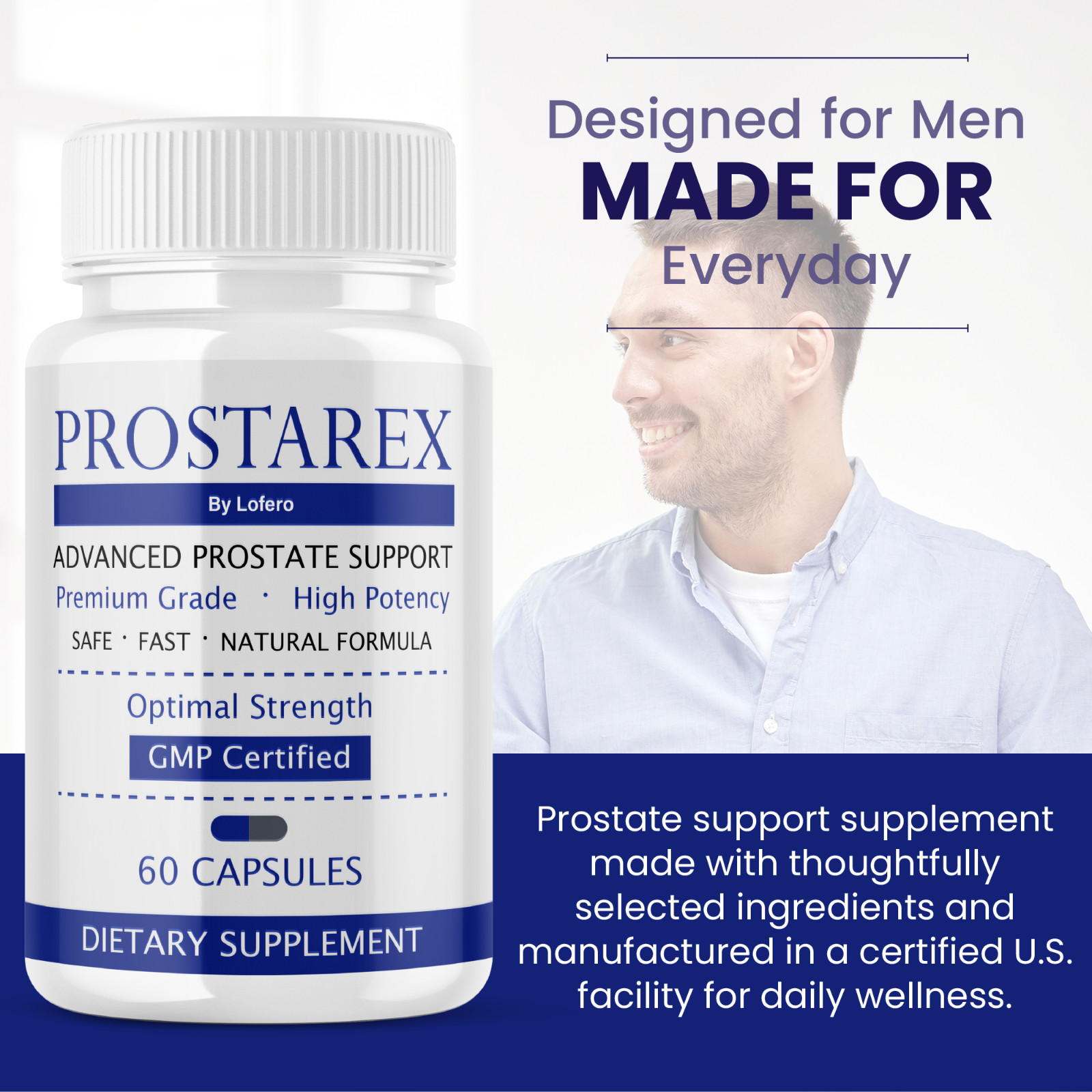 (5 Pack) Prostarex Capsules Prostate Supplements For Men Supports Health (300ct)