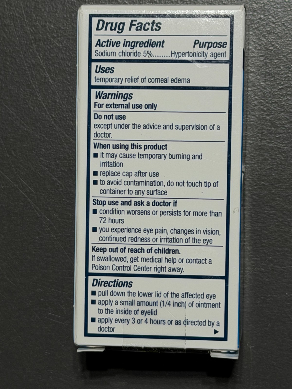 Two Boxes Bausch & Lomb MURO 128 Ointment 5 1/8 Oz Expiration Date Oct 2026