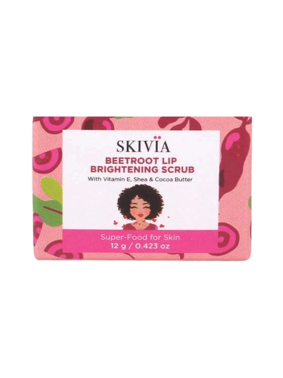 Skivia Beetroot Lip Brightening Scrub 12gm