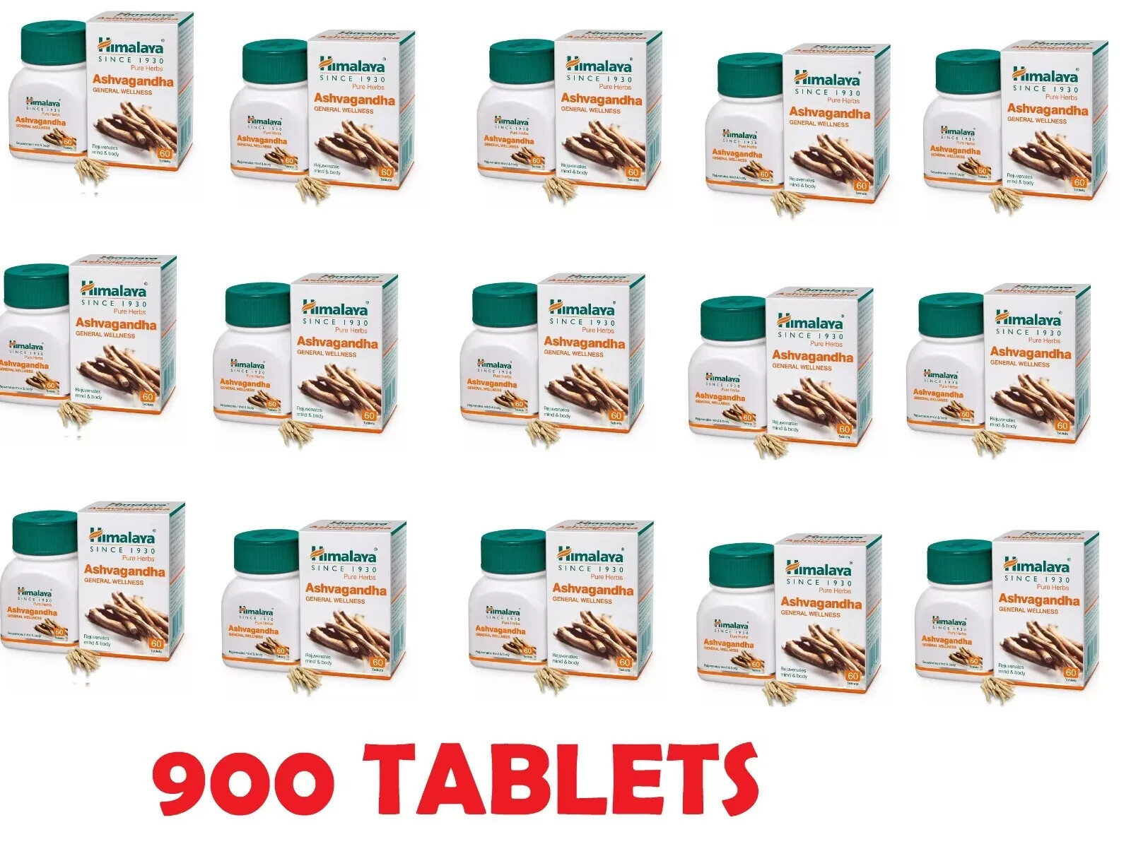 🌿 Himalaya Ashvagandha | Pack of 15 | 60 Tablets Each |Expiry 02/2027
