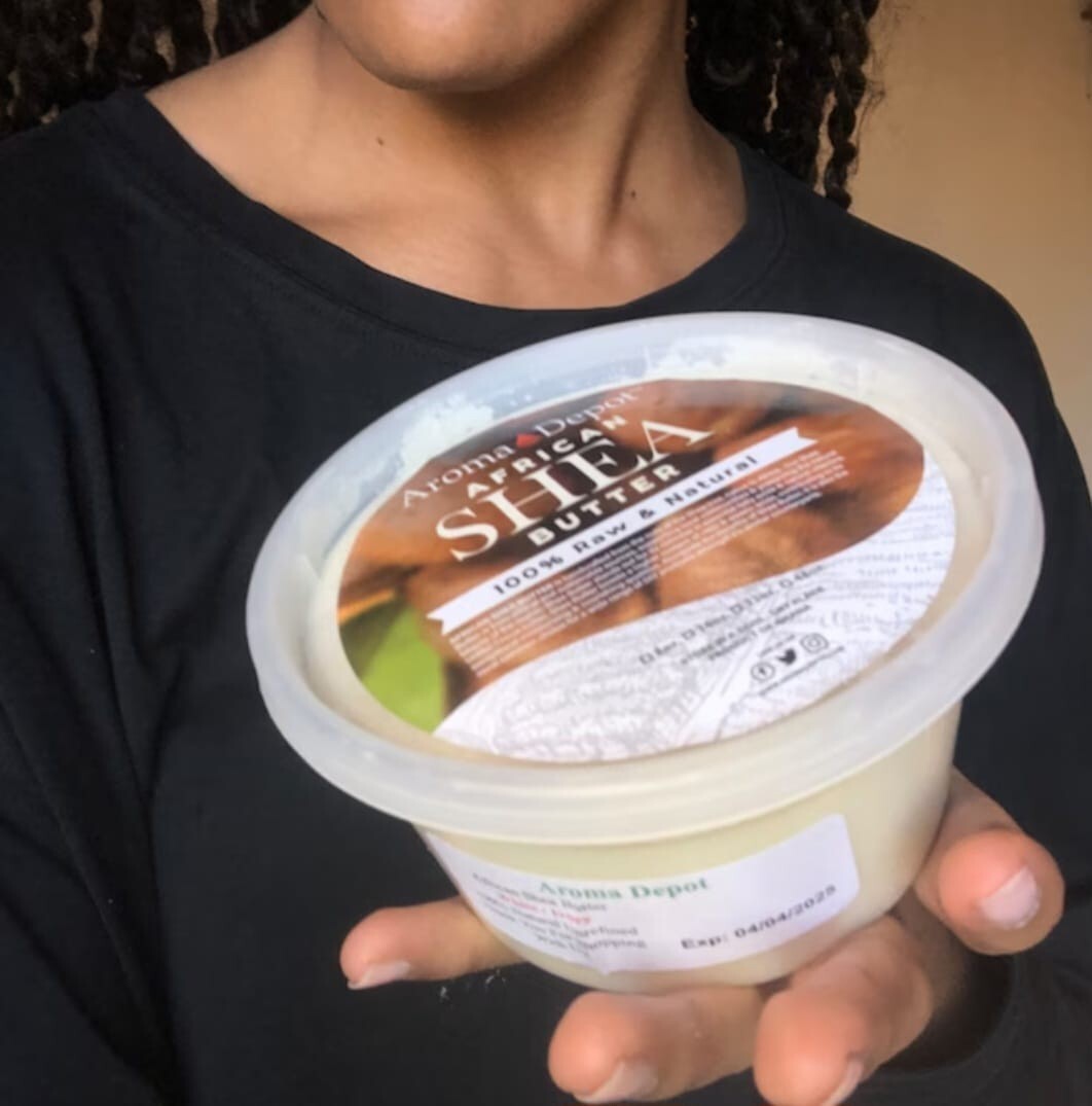 8oz Organic African Shea Butter Ivory Raw From GHANA Natural UNREFINED Pure