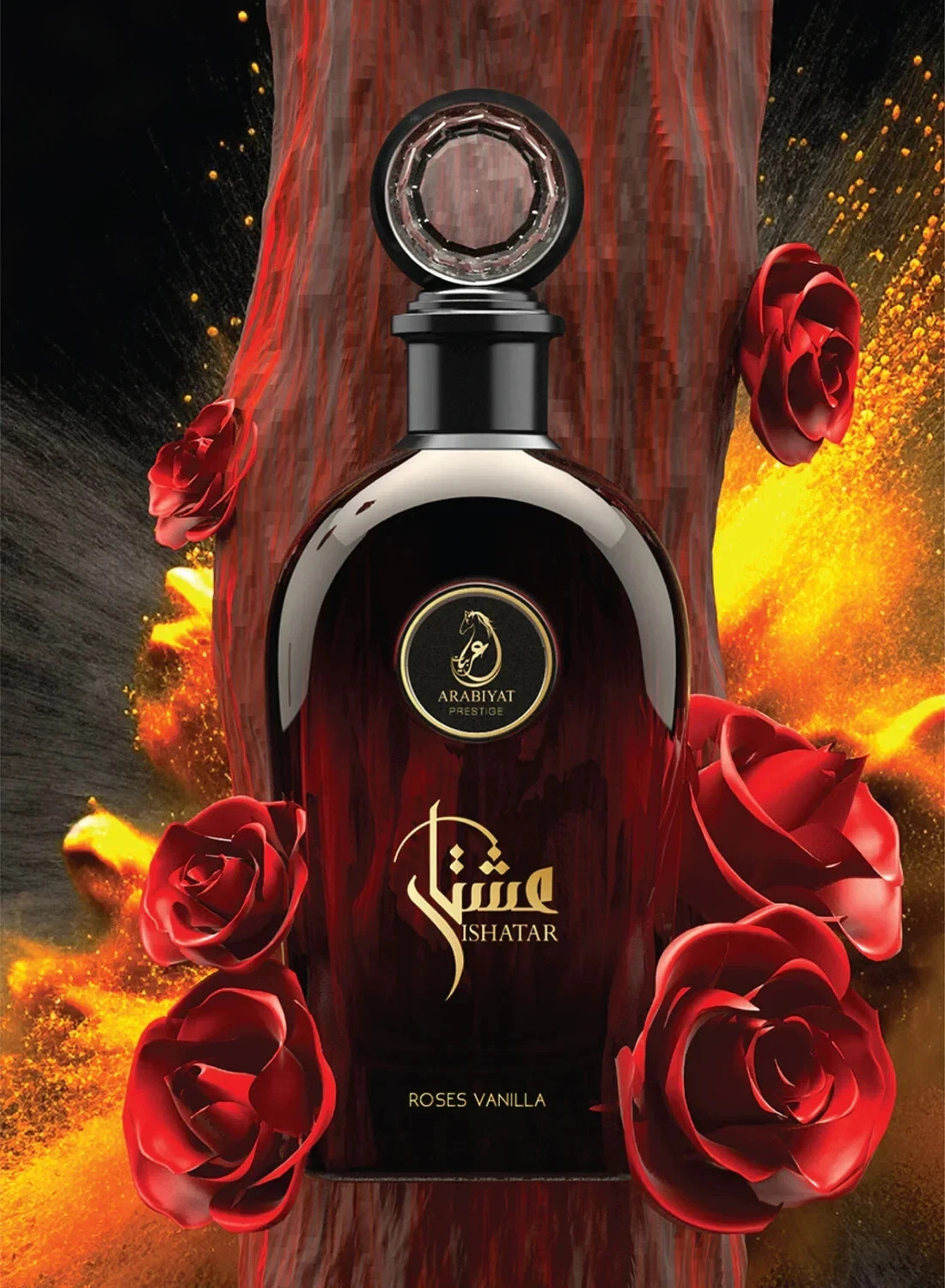 Arabiyat Prestige Ishatar Roses Vanilla EDP 110ML 3.7 Oz Unisex Perfumes UAE