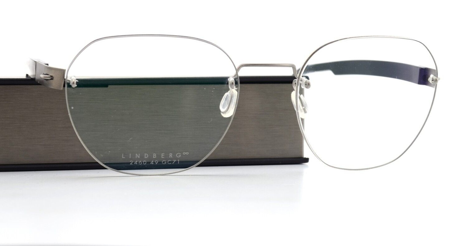 Lindberg Glasses Frame Spirit Titanium 2460 49 GC71 T507 135 Col K24M 10 Rimless