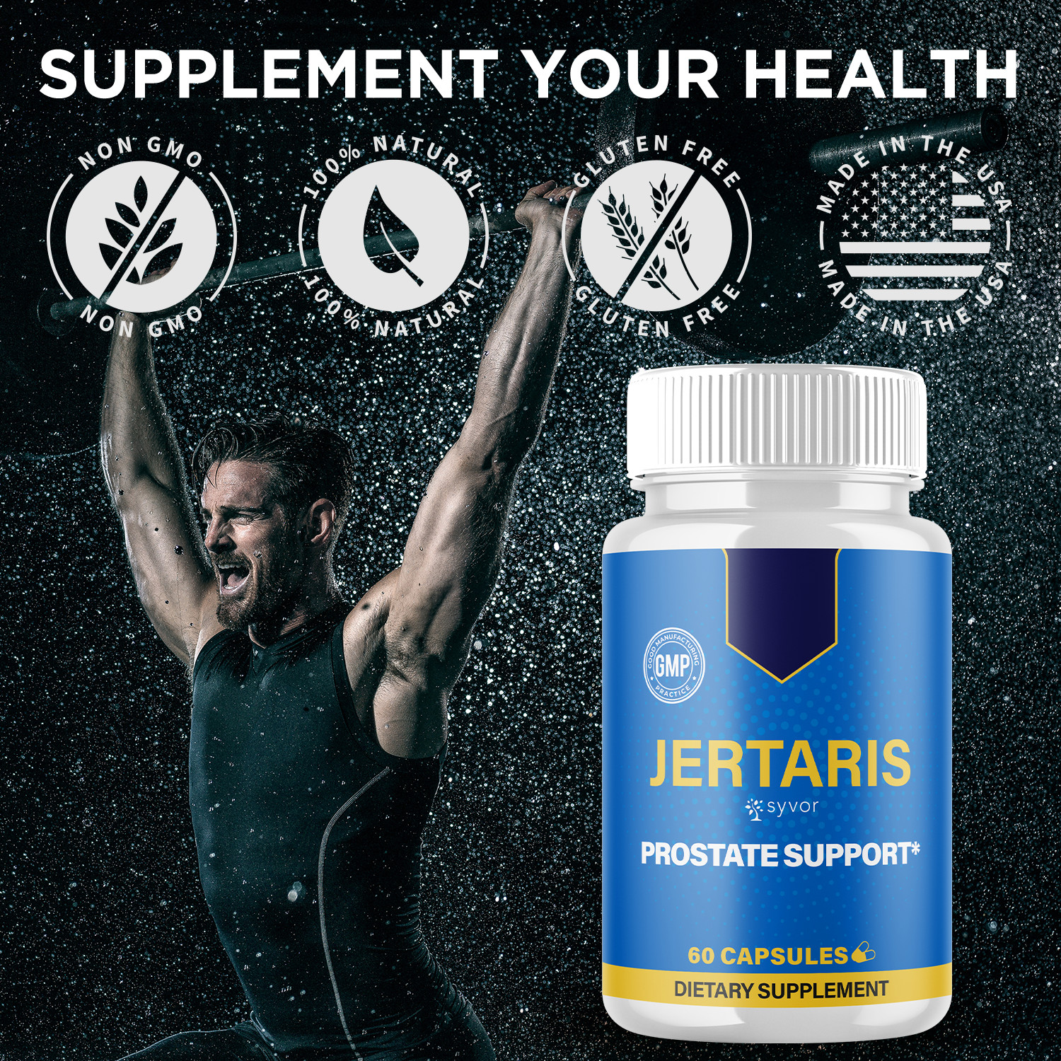 (3 Pack) Jertaris Pills Advanced Prostate & Bladder Support Formula 180 Capsules
