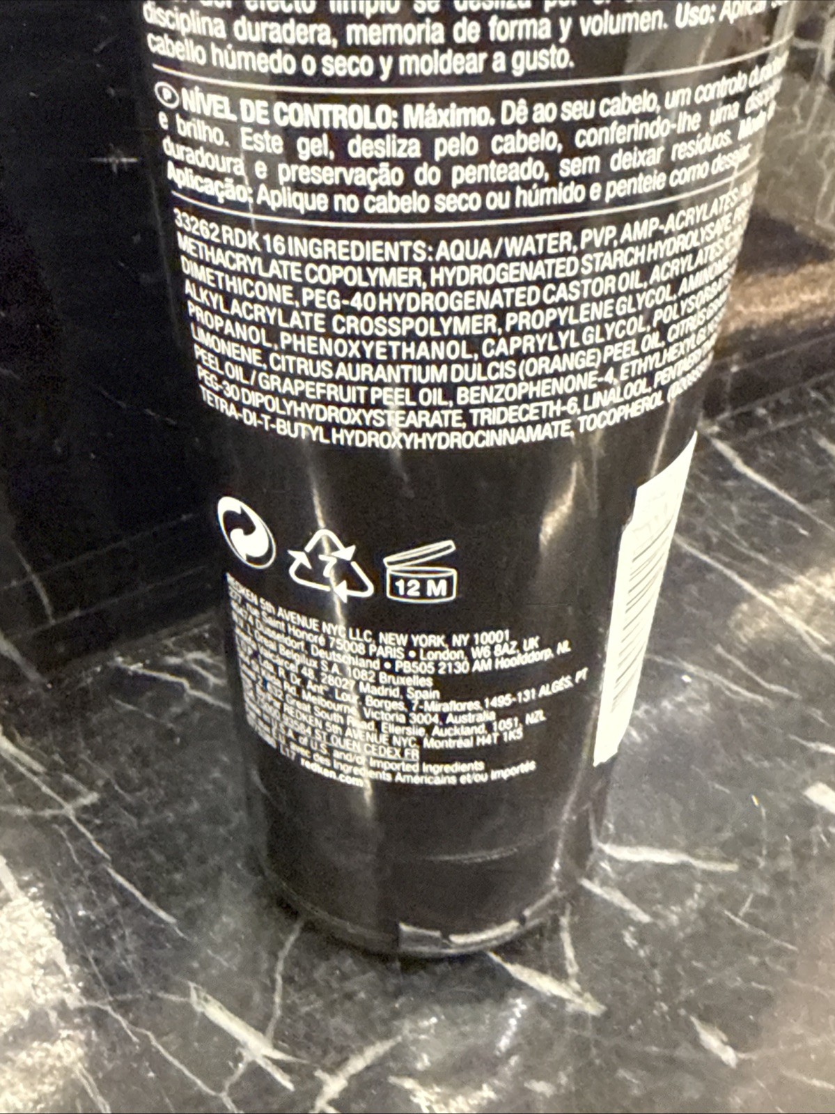 Redken Hardwear 16 Super Strong Sculpting Hair Gel 8.5 oz new