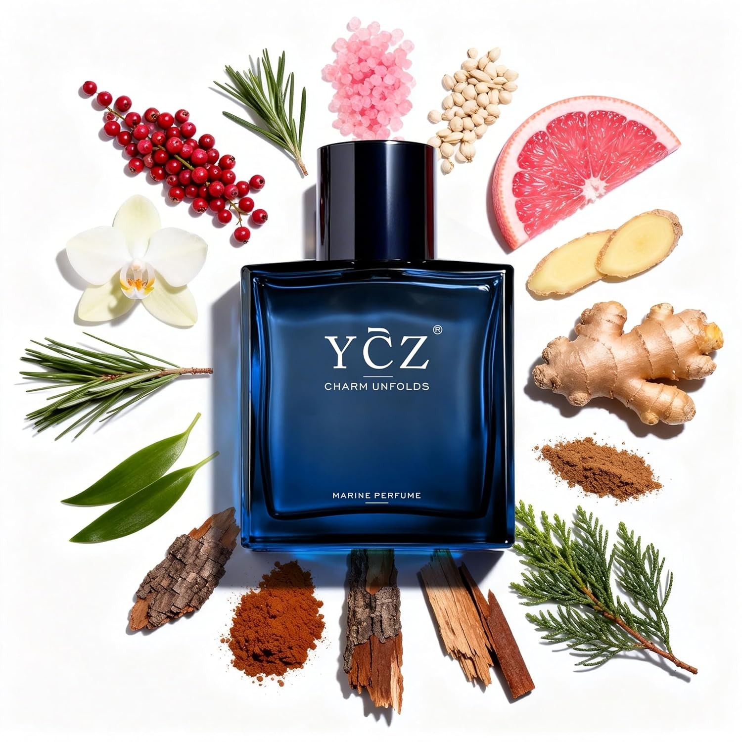 Ycz Charm Unfolds Marine Eau De Parfum for Men, Long Lasting Cologne with Fresh