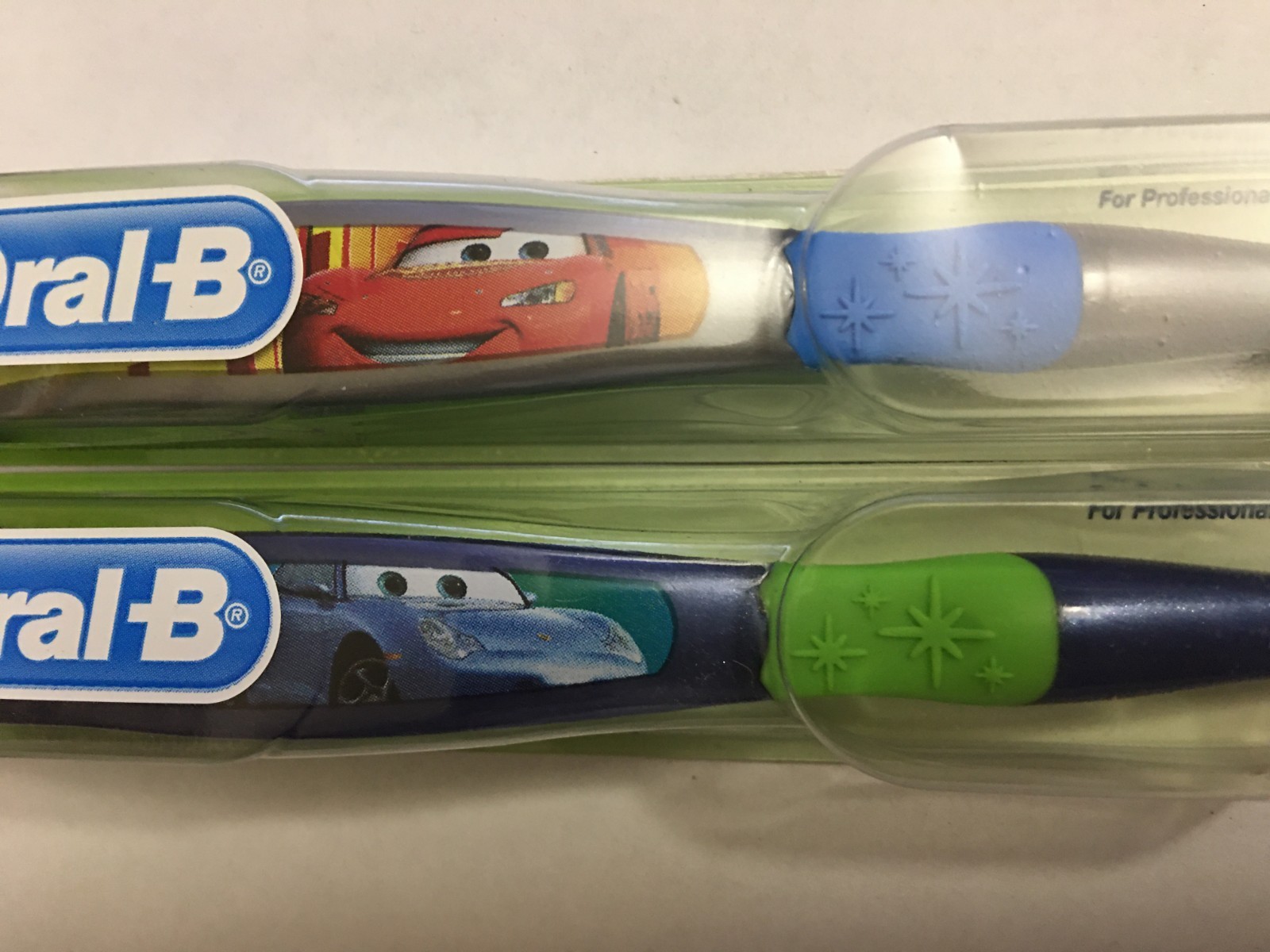 2X Oral-B Toothbrush Stages 3 Soft Cars Kids 5-7 Years Cars Mcqueen