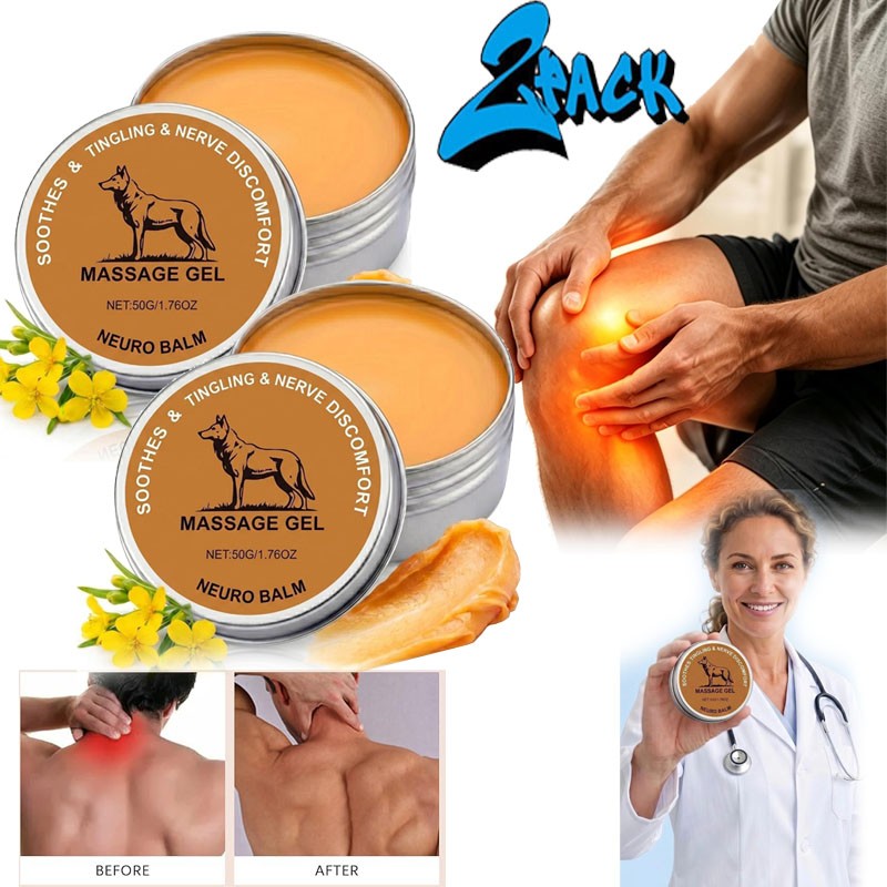 2PCS Neuro Balm, Joint Care Soothing Cream,Herbal Cooling Soothing Cream – 20%